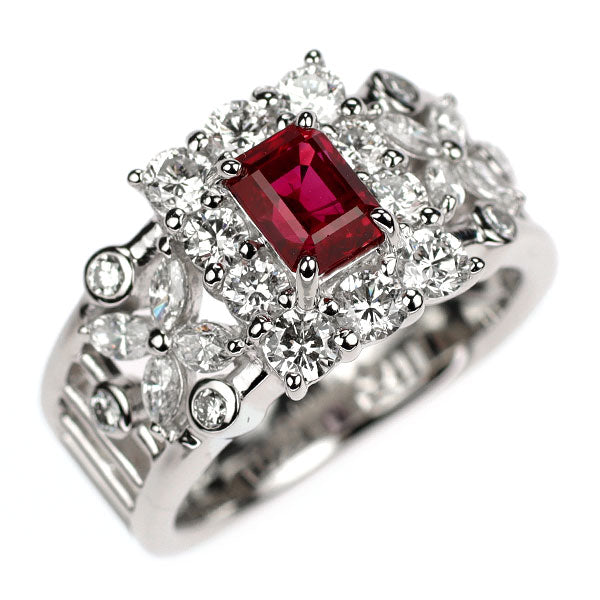 Pt900 ルビー ダイヤモンド リング 1.057ct D1.35ct — セルビー