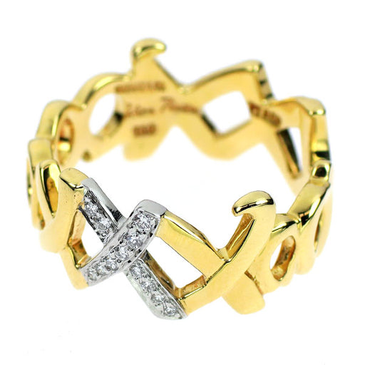 ティファニー　キスラブ　リング　１３号 TIFFANY&Co. ティファニー ラブ＆キス リング 指輪 13号 18金 K18
