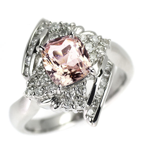 豪奢な ファンシーカラーサファイア Pt900 ダイヤモンド 1.53ct リング アクセサリー