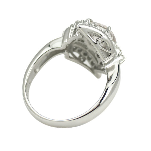 Pt900 ファンシーカラーサファイア ダイヤモンド リング 1.53ct D0.50ct