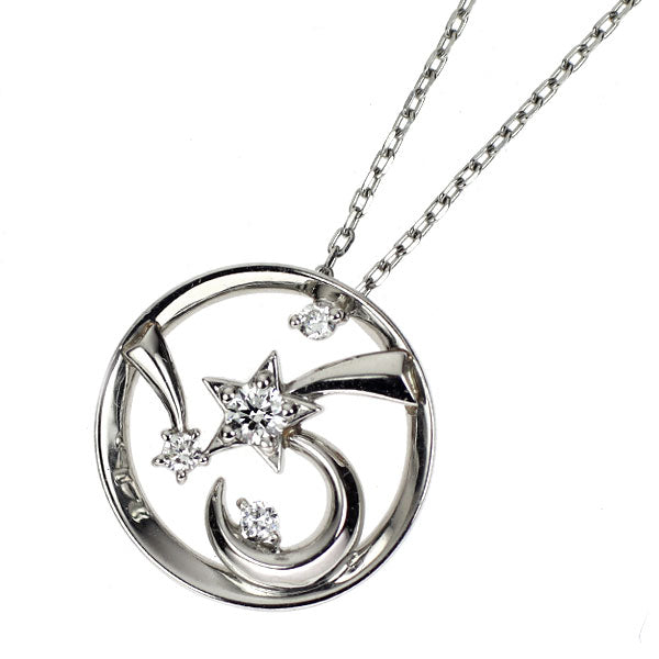 スタージュエリー Pt950 ダイヤモンド ペンダントネックレス 0.05ct アストロノミー