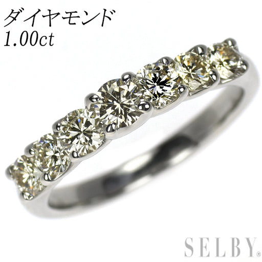 Pt900 ダイヤモンド リング 1.00ct 一文字 — セルビーオンラインストア