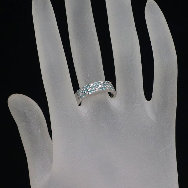 Pt900 パライバトルマリン ダイヤモンド リング 0.43ct D0.22ct