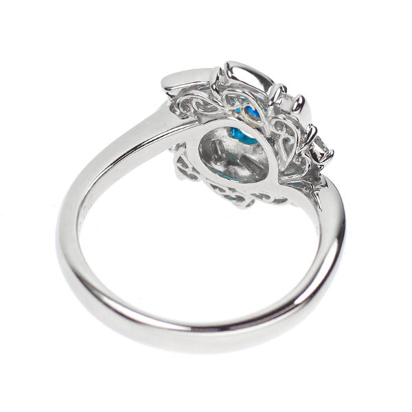 Pt900 アパタイト ダイヤモンド リング 0.46ct D0.45ct