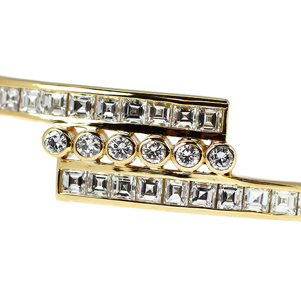 K18YG ダイヤモンド バングル 2.72ct