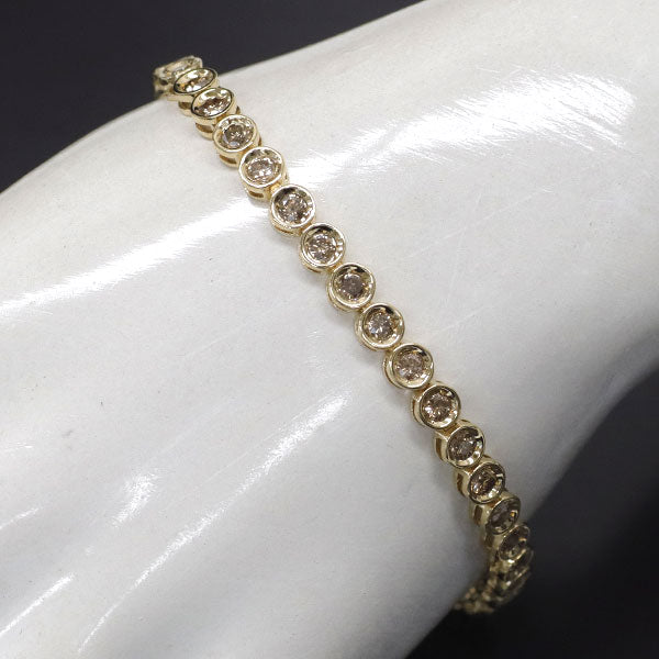 K18YG ダイヤモンド ブレスレット 3.00ct  テニス