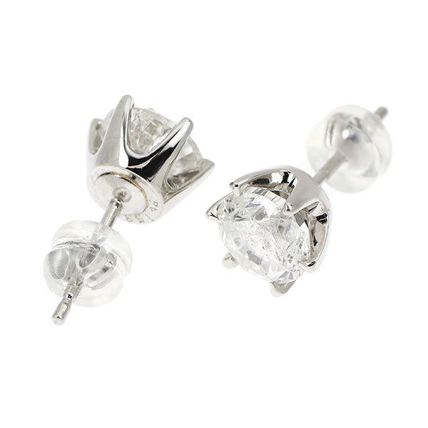 Pt900 ダイヤモンド ピアス 3.078ct