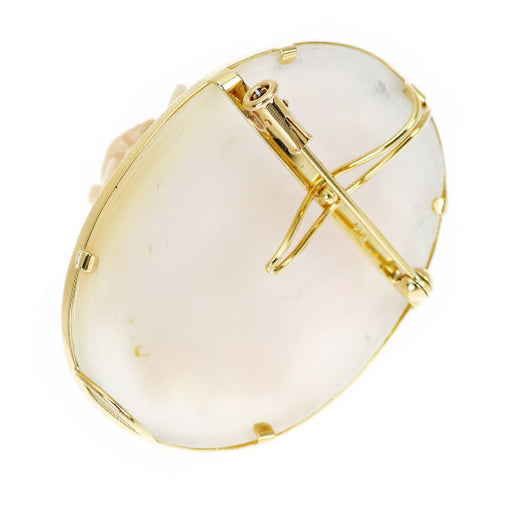 カメオ　18k 楽天市場】【限定1点】 K18 イエローゴールド メノウ カメオ