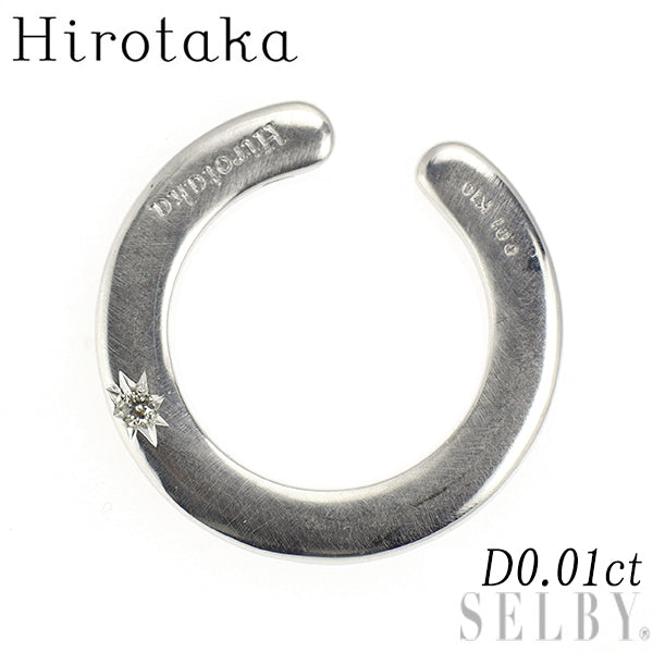 Hirotaka/ヒロタカ K10WG ダイヤモンド イヤリング/イヤーカフ 0.01ct 片方のみ