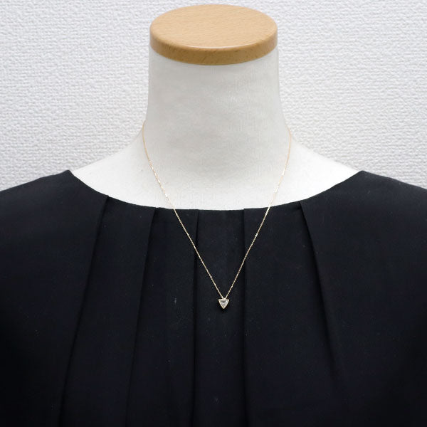 新品 K18YG トリリアントカット ダイヤモンド ペンダントネックレス 0.498ct J SI1 【エスコレ】