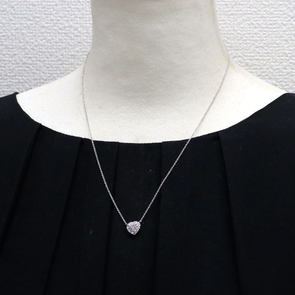 グラフ K18WG ダイヤモンド ペンダントネックレス 0.50ct F VS1 EX/EX アイコンハート 《セルビー銀座店》【中古】