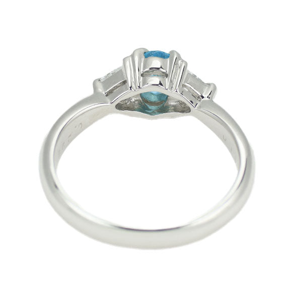 Pt900 パライバトルマリン ダイヤモンド リング 0.298ct D0.131ct