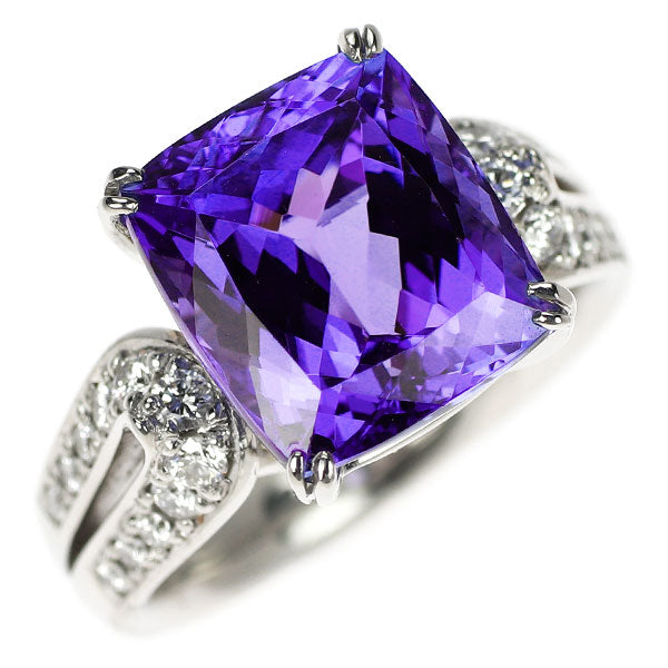 コンコルド Pt900 タンザナイト ダイヤモンド リング 6.96ct D0.30ct