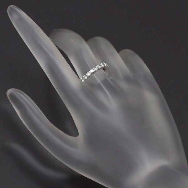 ハリーウィンストン Pt950 ダイヤモンド リング ラウンドカット プロングセット 11号 フルエタニティ