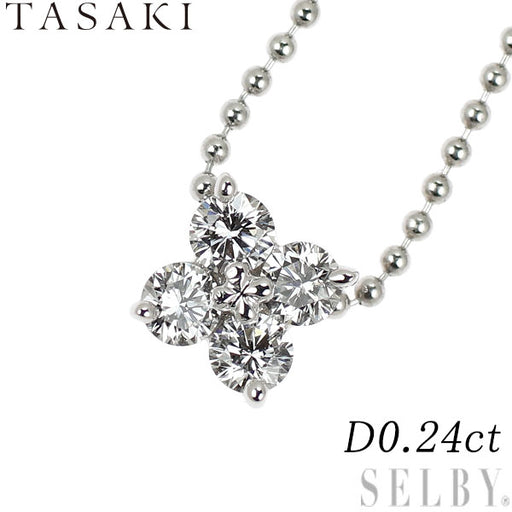 濱*田様 k18 sv925 等　アクセサリーセット 田崎真珠 K18WG ダイヤモンド ペンダントネックレス 0.24ct フラワー
