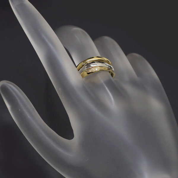 K18YG/ Pt900 ダイヤモンド リング 0.01ct