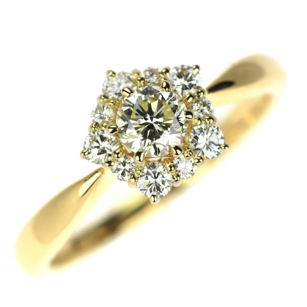K18YG ダイヤモンド リング 0.55ct