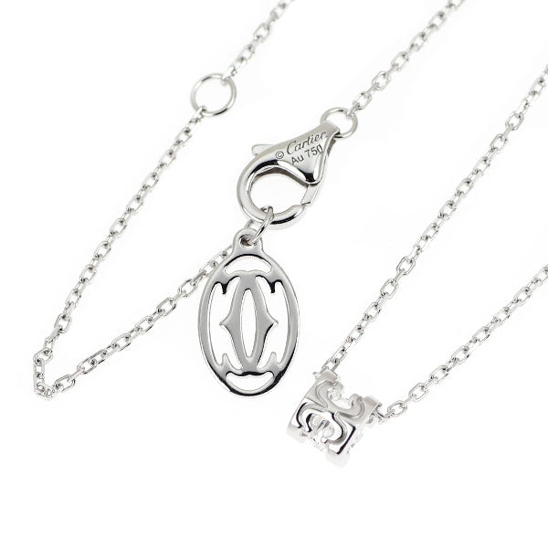 カルティエ K18WG ダイヤモンド ペンダントネックレス 0.23ct D VVS2