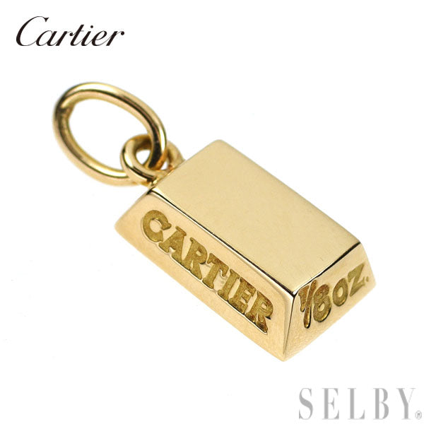 カルティエ K18YG ペンダントトップ インゴット 1/8oz