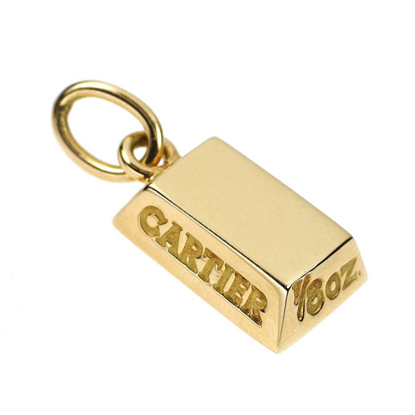 カルティエ K18YG ペンダントトップ インゴット 1/8oz