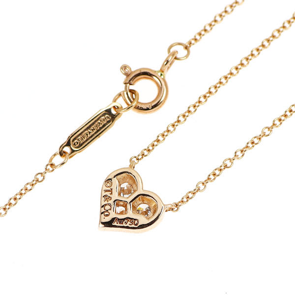 ティファニー K18PG ダイヤモンド ペンダントネックレス センチメンタルハート