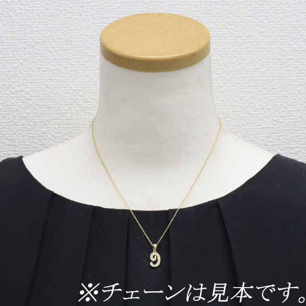 K18YG ダイヤモンド ペンダントトップ 0.13ct