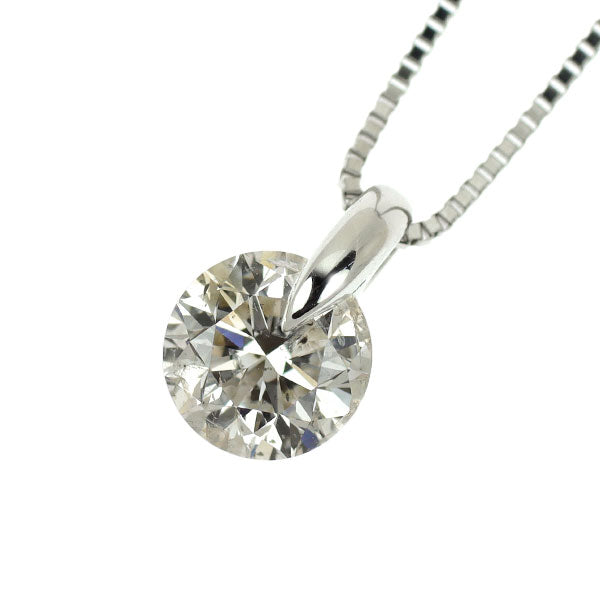Pt ダイヤモンド ペンダントネックレス 1.057ct 一点留め