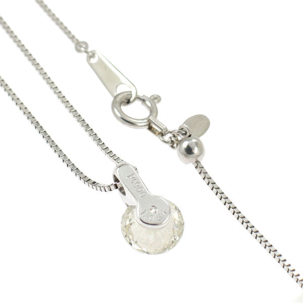 Pt ダイヤモンド ペンダントネックレス 1.057ct 一点留め