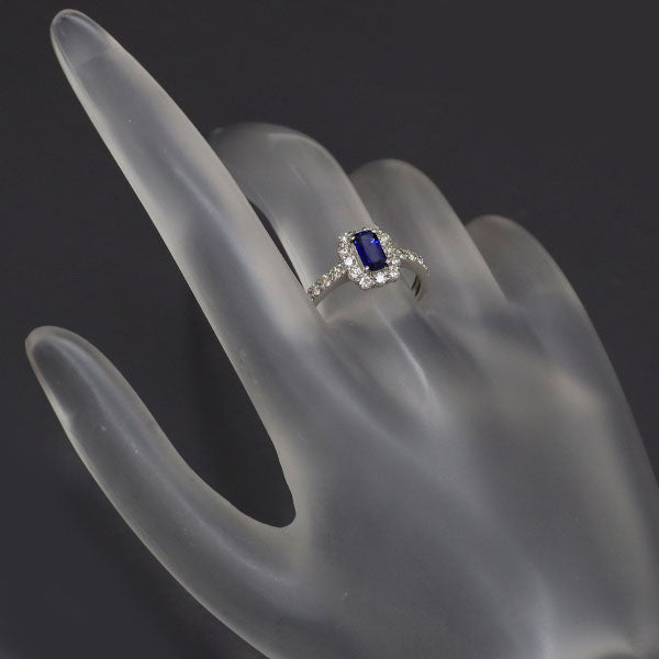★ PT900 サファイア ダイヤモンド リング Pt900 サファイア ダイヤモンド リング 0.65ct D0.52ct — セルビー