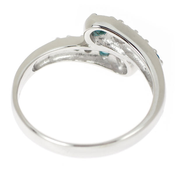 Pt900 パライバトルマリン ダイヤモンド リング 0.20ct D0.24ct