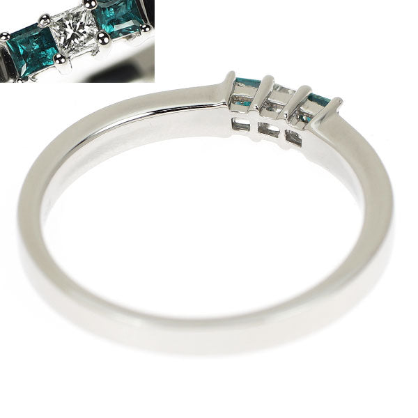 希少 Pt950 アレキサンドライト ダイヤモンド リング 0.10ct D0.05ct