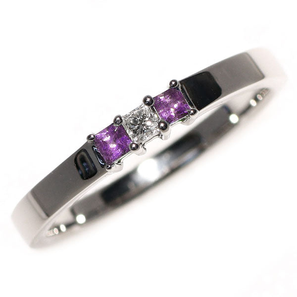 希少 Pt950 アレキサンドライト ダイヤモンド リング 0.10ct D0.05ct