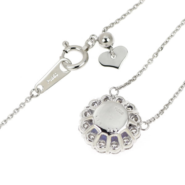 Pt タンザナイト ダイヤモンド ペンダントネックレス 1.65ct D0.48ct