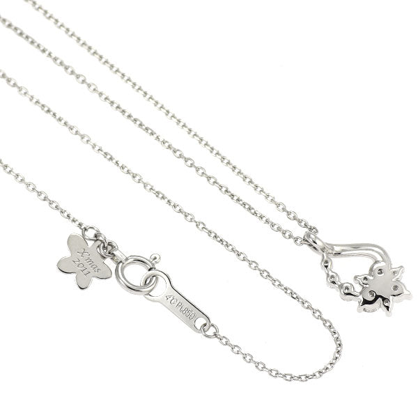 4℃ Pt850 ダイヤモンド ペンダントネックレス 0.259ct フラワー