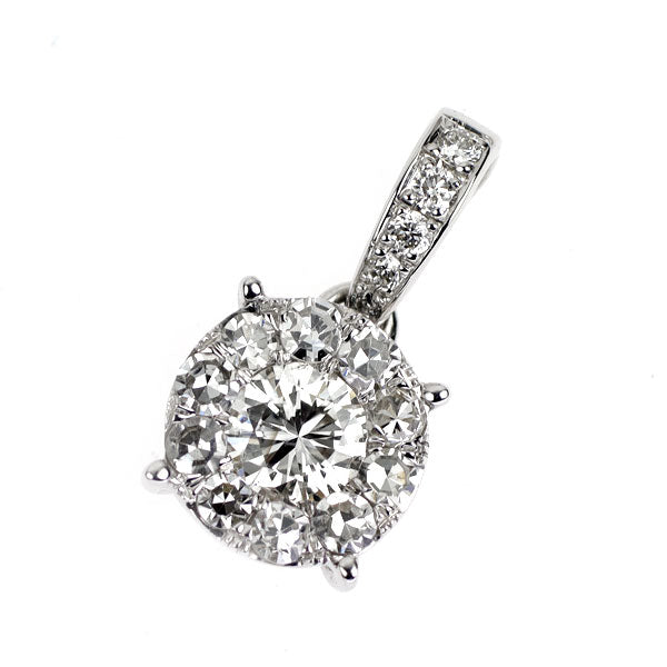 K18WG ダイヤモンド ペンダントトップ 0.50ct