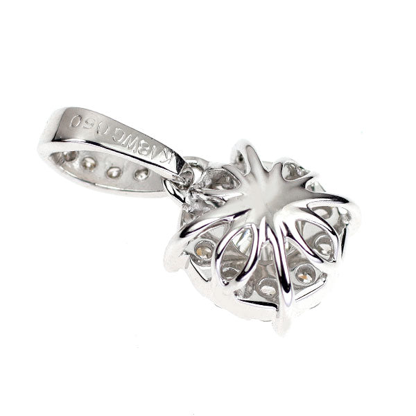 K18WG ダイヤモンド ペンダントトップ 0.50ct