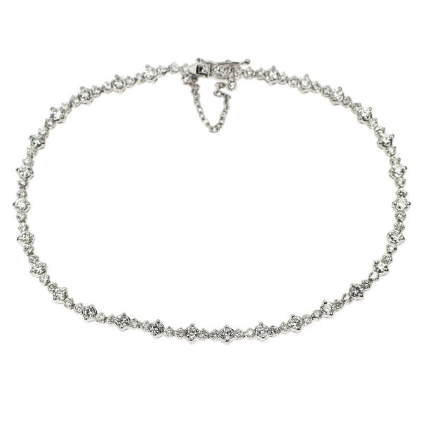 K18WG ダイヤモンド ブレスレット 1.61ct