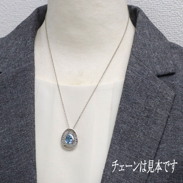 メレリオ ディ メレー K18WG アクアマリン ペンダントトップ