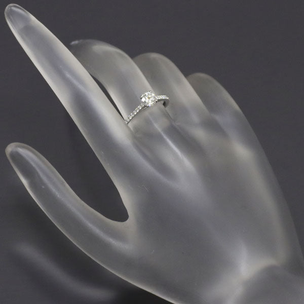 デビアス Pt950 ダイヤモンド リング 0.448ct E VVS1 3EXHC