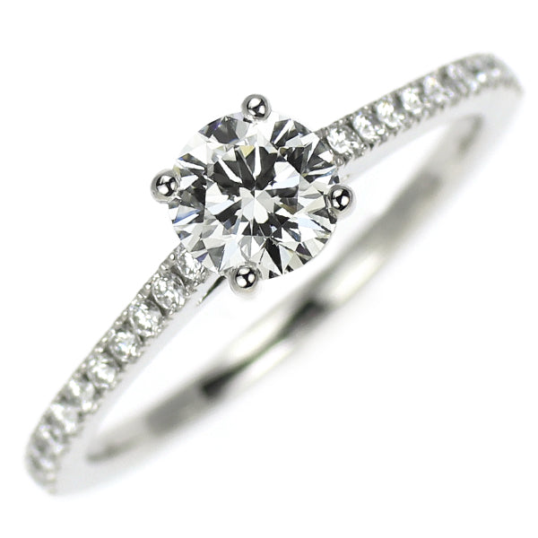 デビアス Pt950 ダイヤモンド リング 0.448ct E VVS1 3EXHC