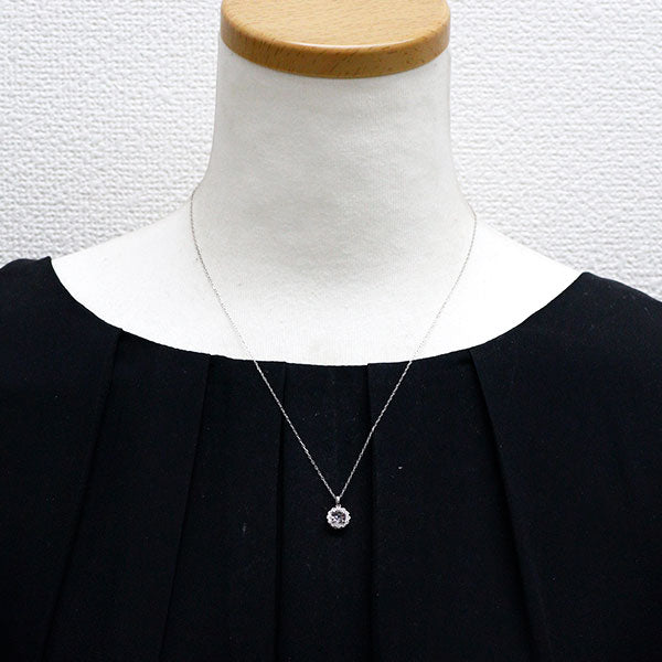 Pt900/ Pt850 ローズカット ピンク サファイア ダイヤモンド  