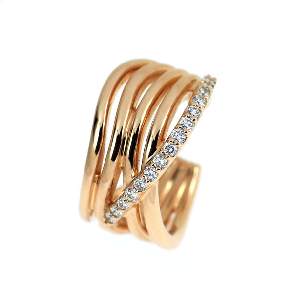 ALINKA（アリンカ）K18PG ダイヤモンド イヤーカフ 0.26ct  片方のみ