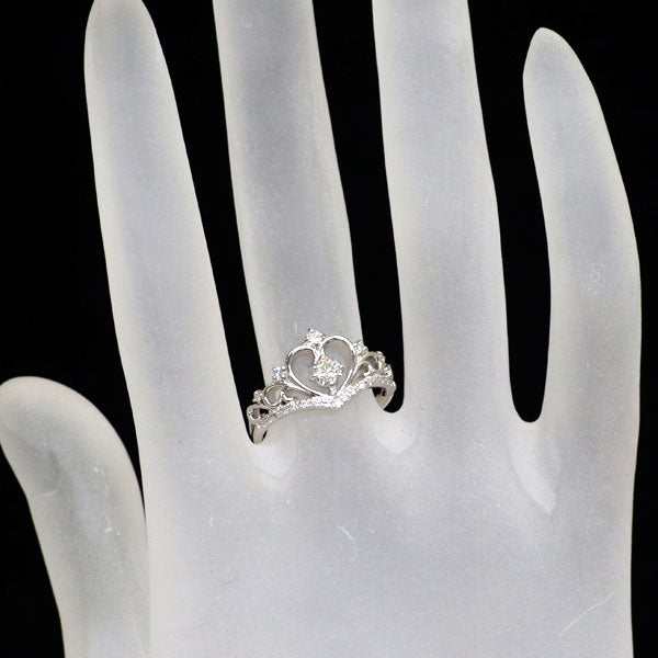 Pt900 ダイヤモンド リング 0.181ct G SI1 VG D0.17ct ティアラ