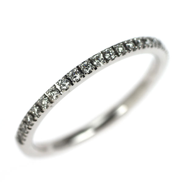 ベルシオラ K18WG ダイヤモンド リング 0.12ct  ハーフエタニティ