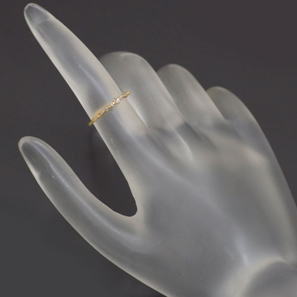 アガット K18YG ダイヤモンド リング 0.04ct クラシックシリーズ