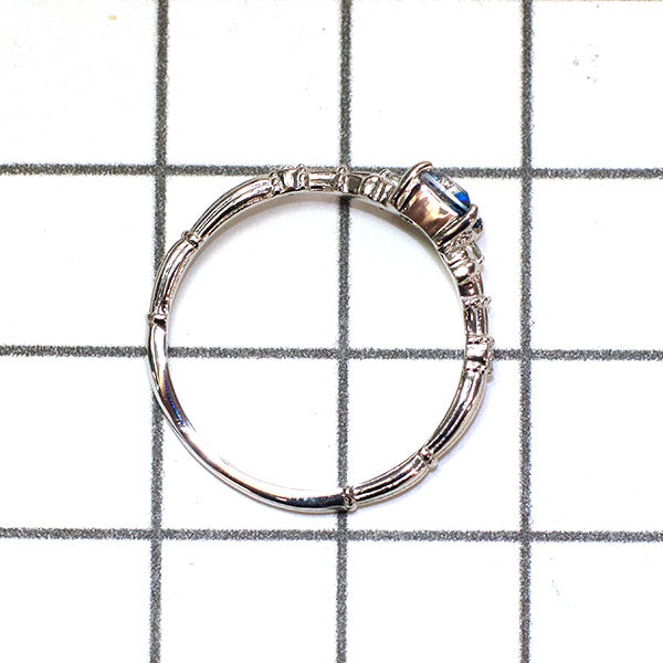 新品 Pt950 希少宝石品質 ジンバブエ産バイカラーユークレース ダイヤモンド リング 0.331ct 0.03 【エスコレ】