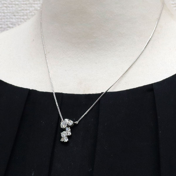 田崎真珠 Pt ダイヤモンド ペンダントネックレス 1.56ct — セルビー