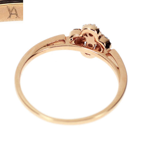 ヴァンドーム青山 K18PG ダイヤモンド リング 0.13ct フラワー