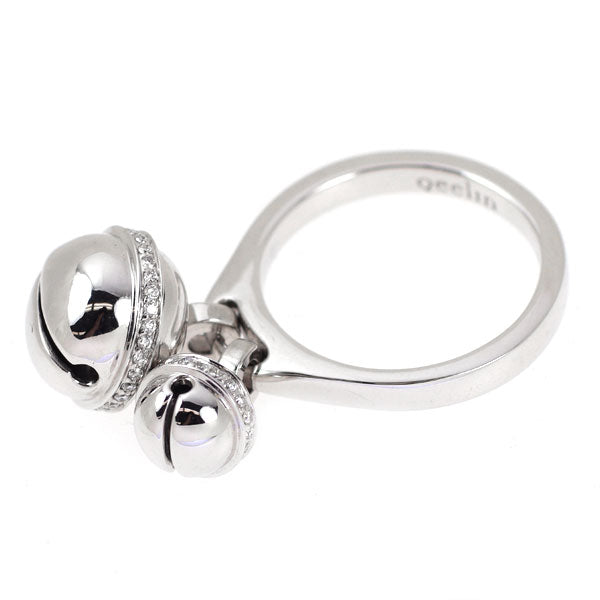 Qeelin/キーリン K18WG ダイヤモンド リング 0.16ct 鈴