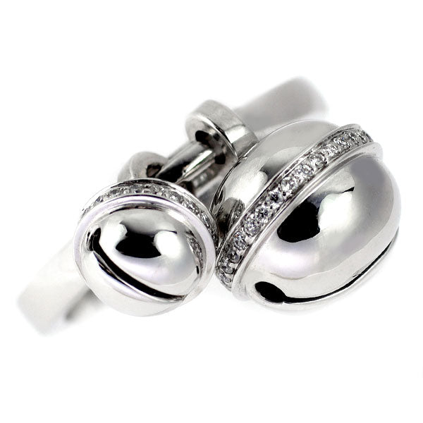 Qeelin/キーリン K18WG ダイヤモンド リング 0.16ct 鈴
